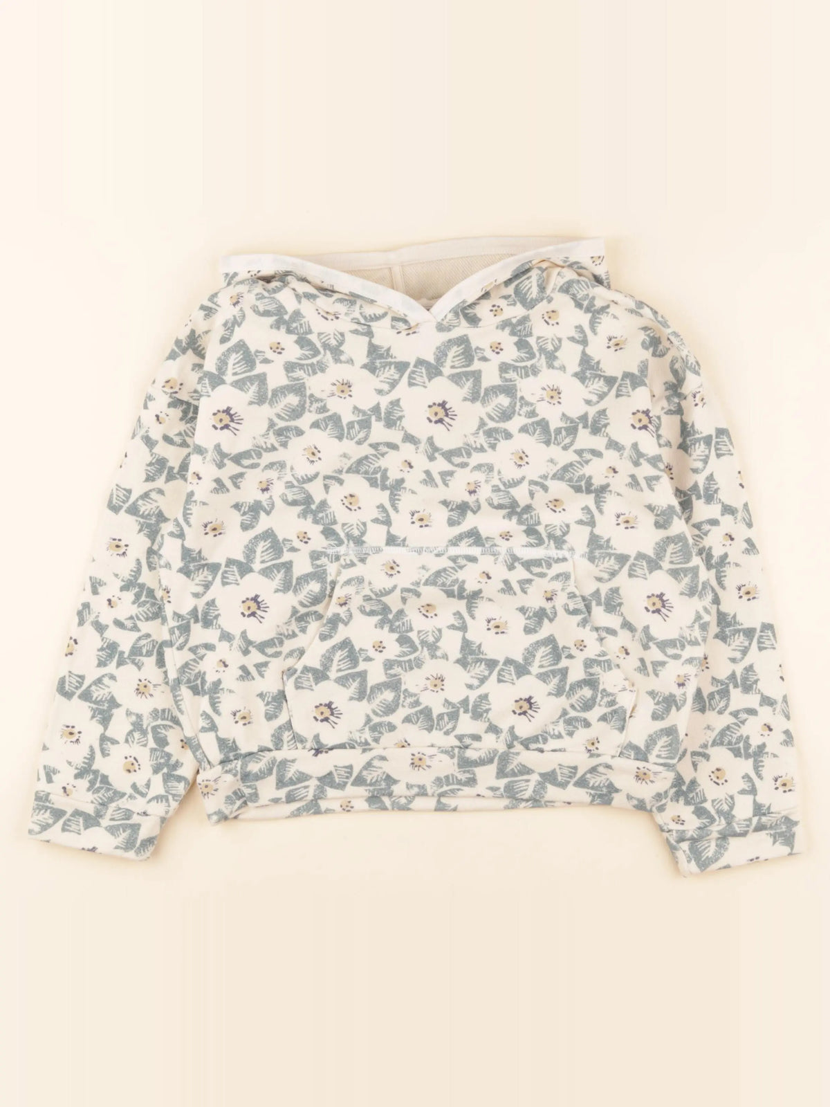 Petit Bateau - sweat beige - 8 ans