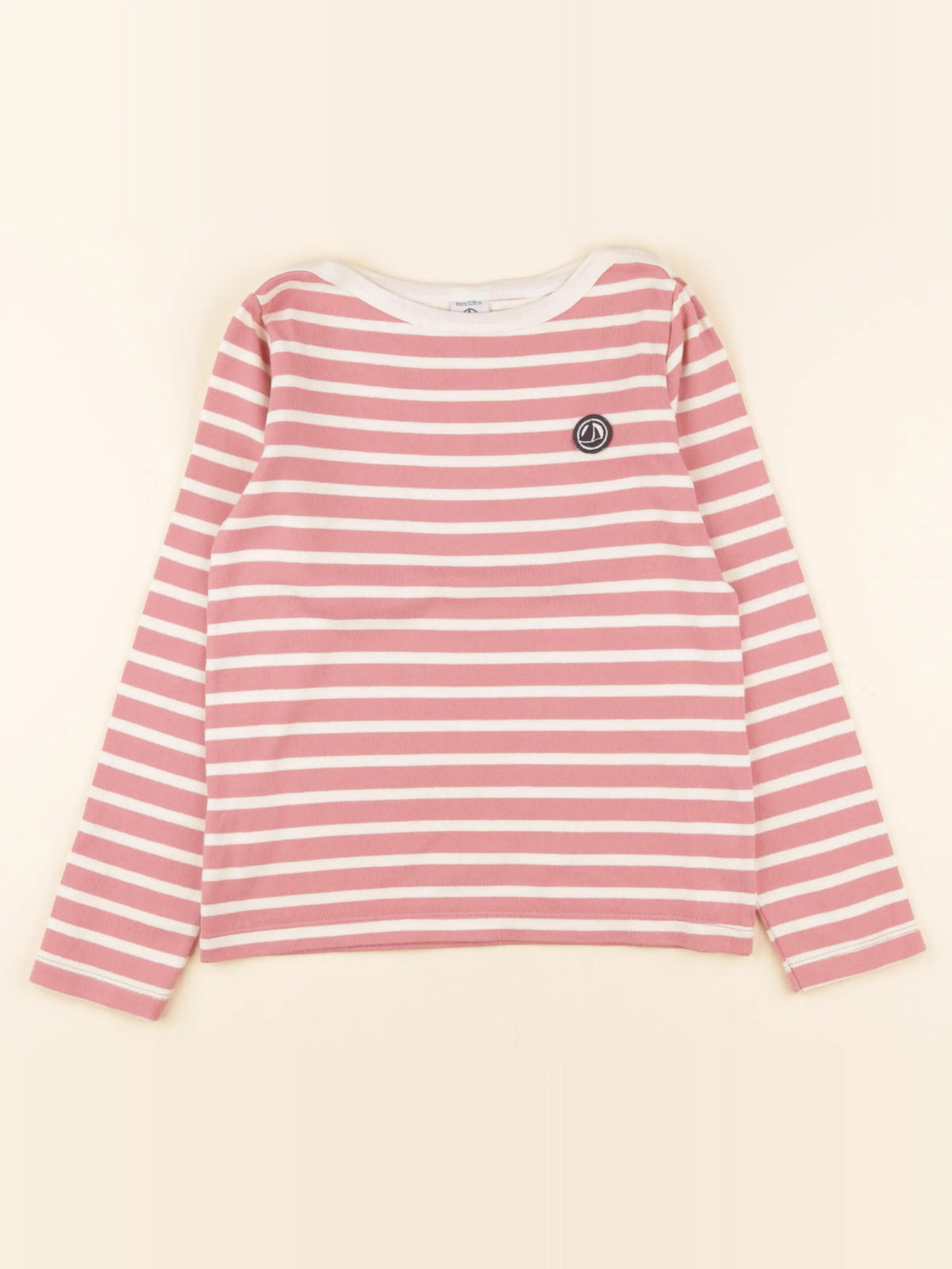 Petit Bateau - pull rose - 8 ans