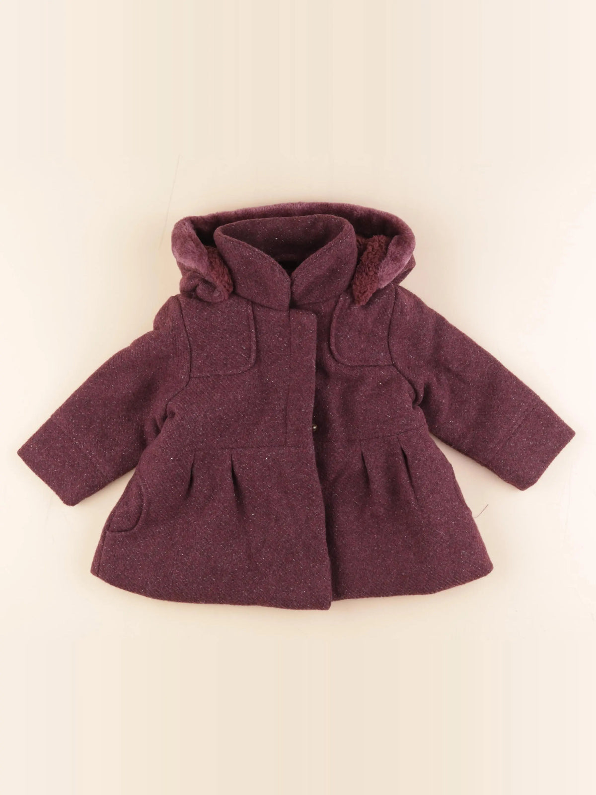 Vertbaudet - manteau rose - 2 ans