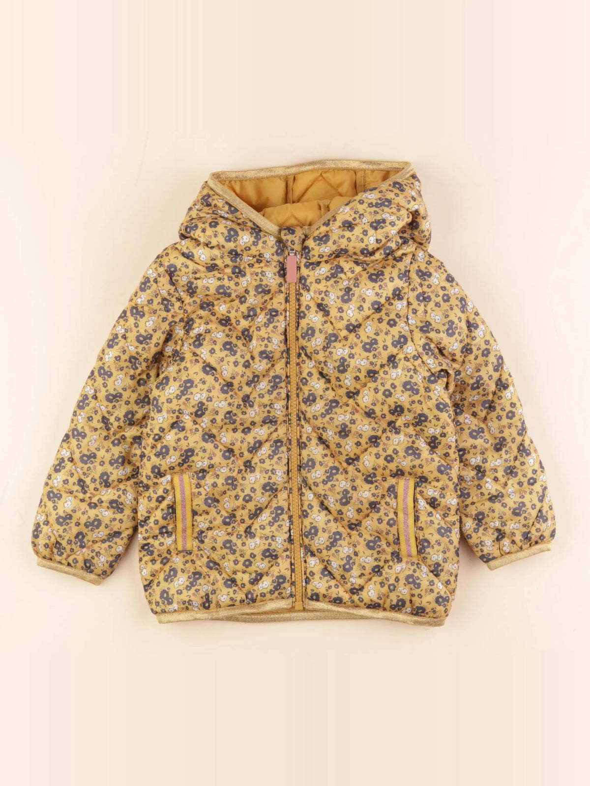 Vertbaudet - doudoune jaune - 3 ans