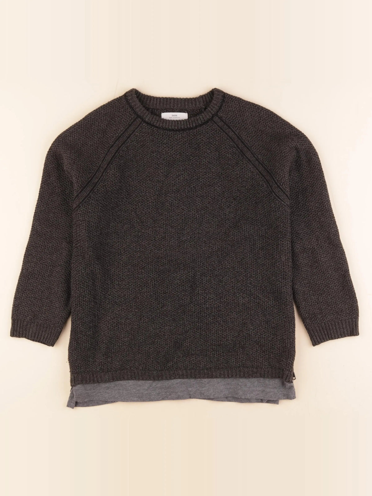Zara - pull gris - 9 ans