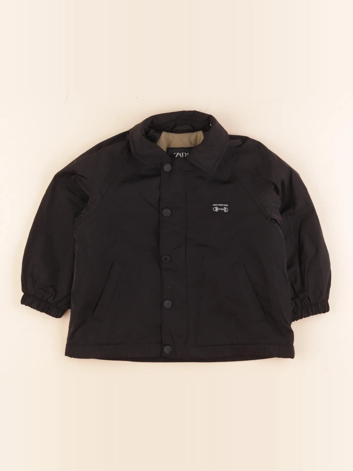 Zara - veste doublé noir - 2 ans