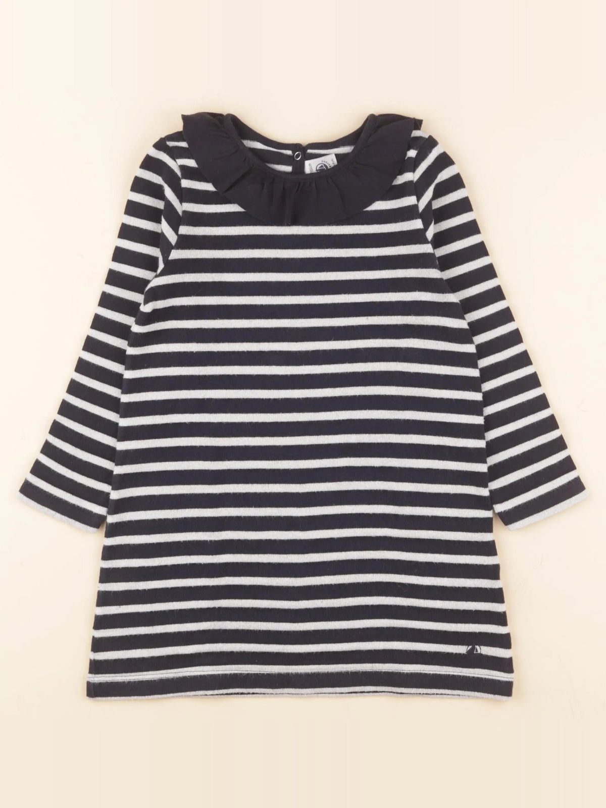 Robe argent, bleu