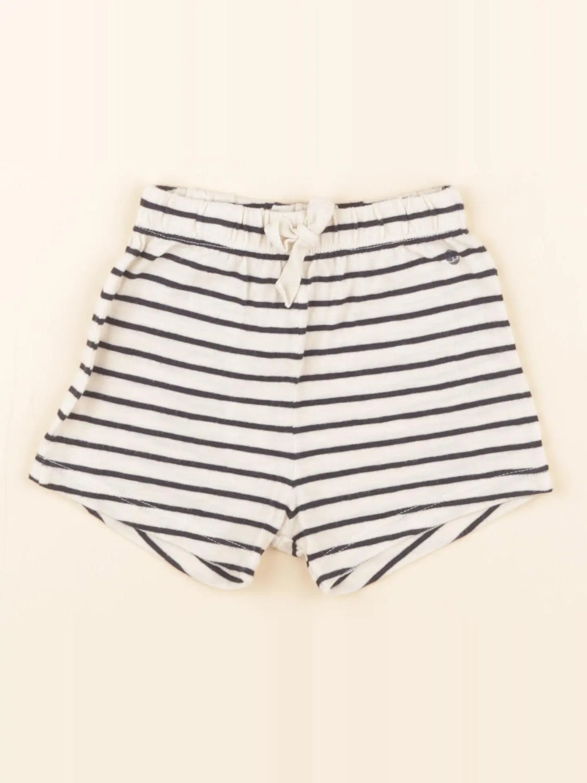 Short beige, bleu