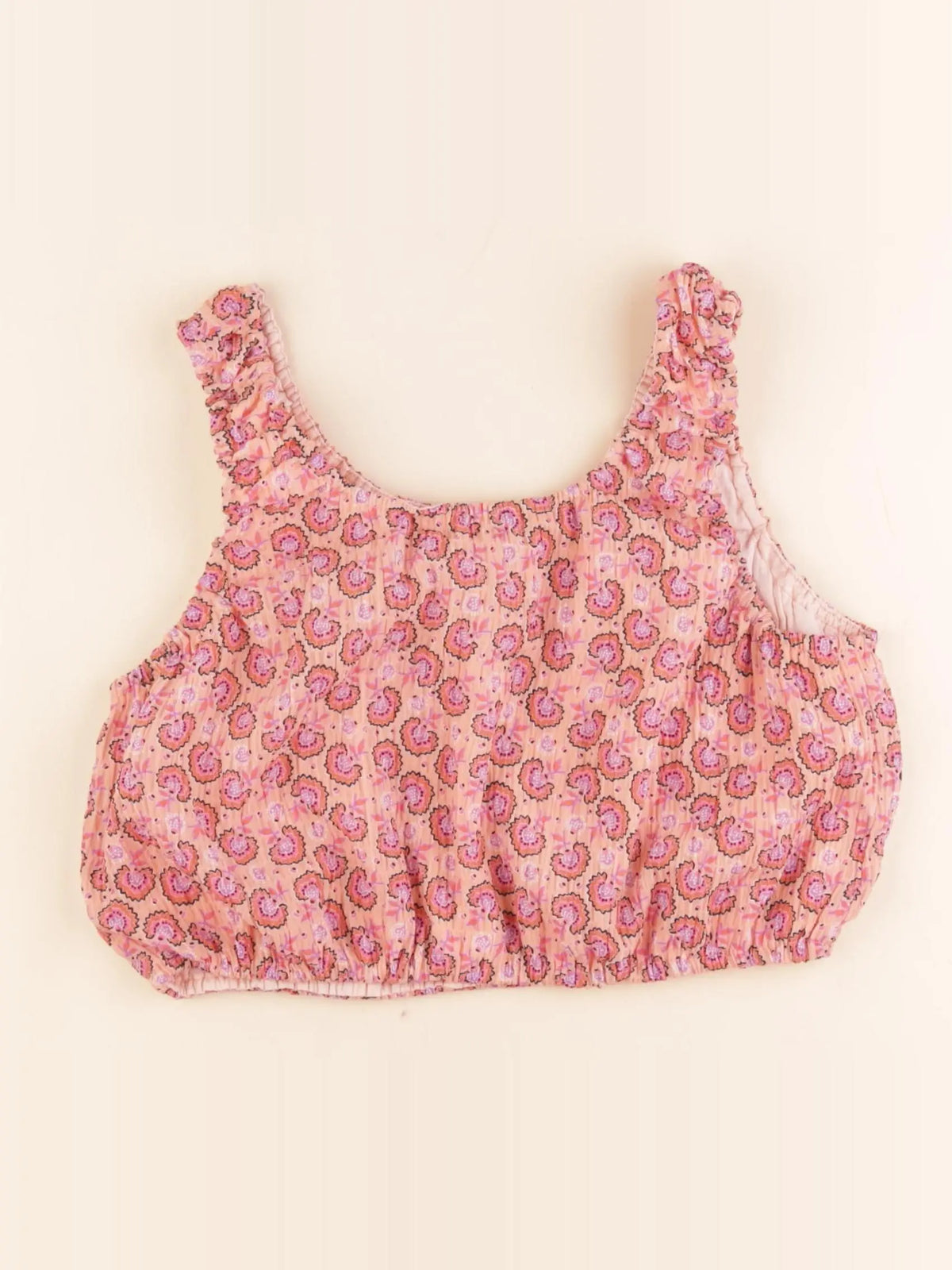 Zara -crop top rose - 11/12 ans