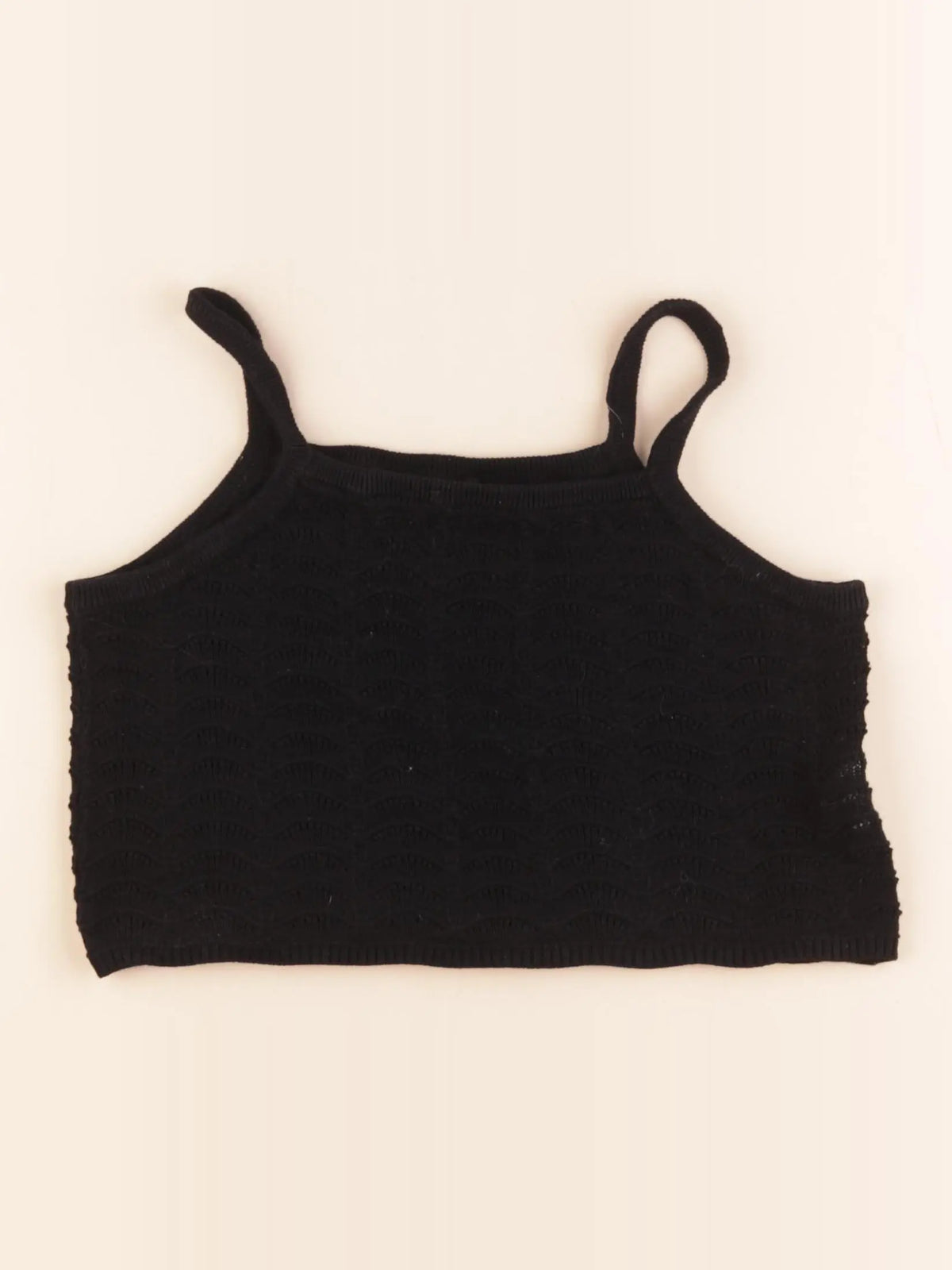 Monoprix - crop top  noir - 10 ans