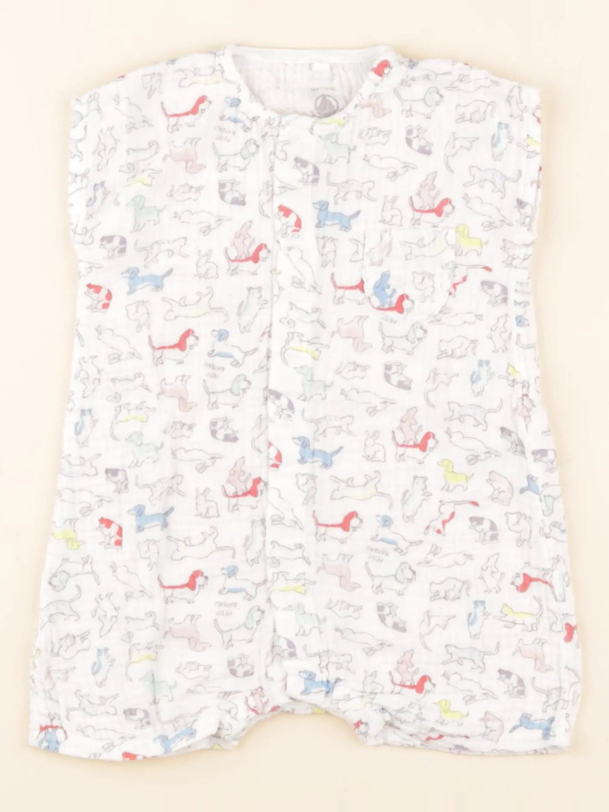 Combinaison blanc, multicolore