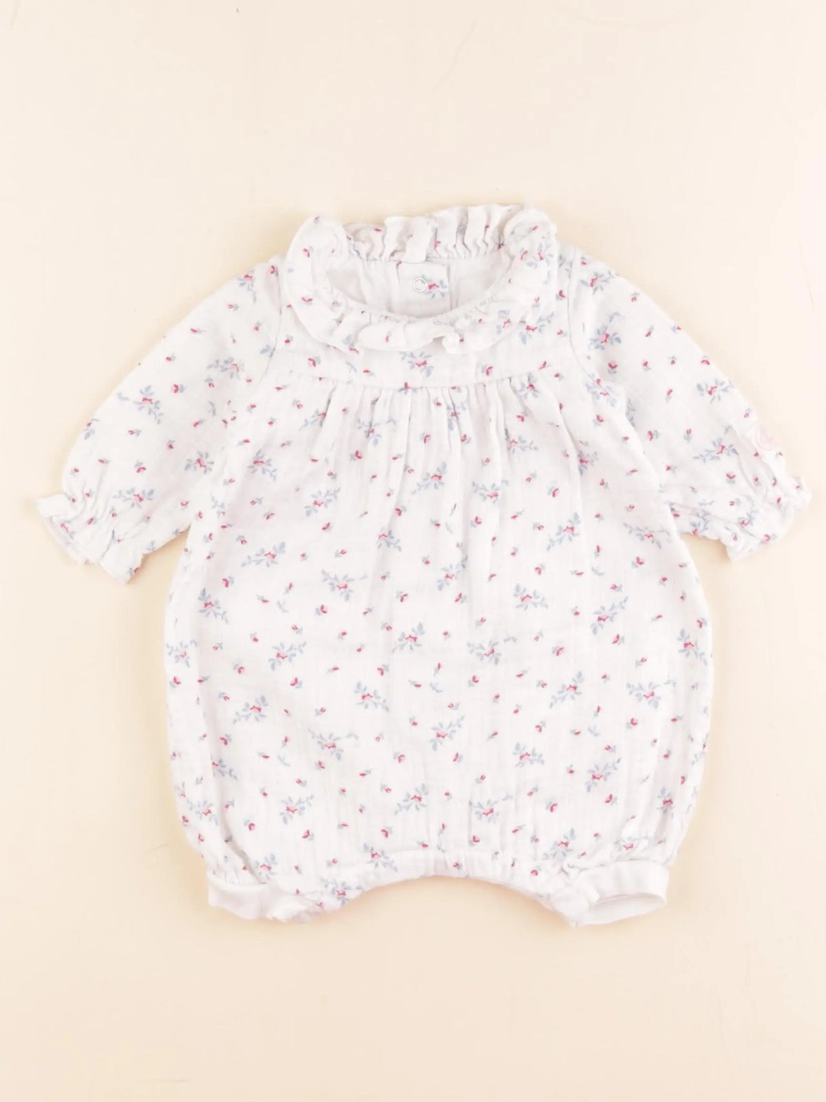 Petit Bateau - combinaison blanc, multicolore - 1 mois