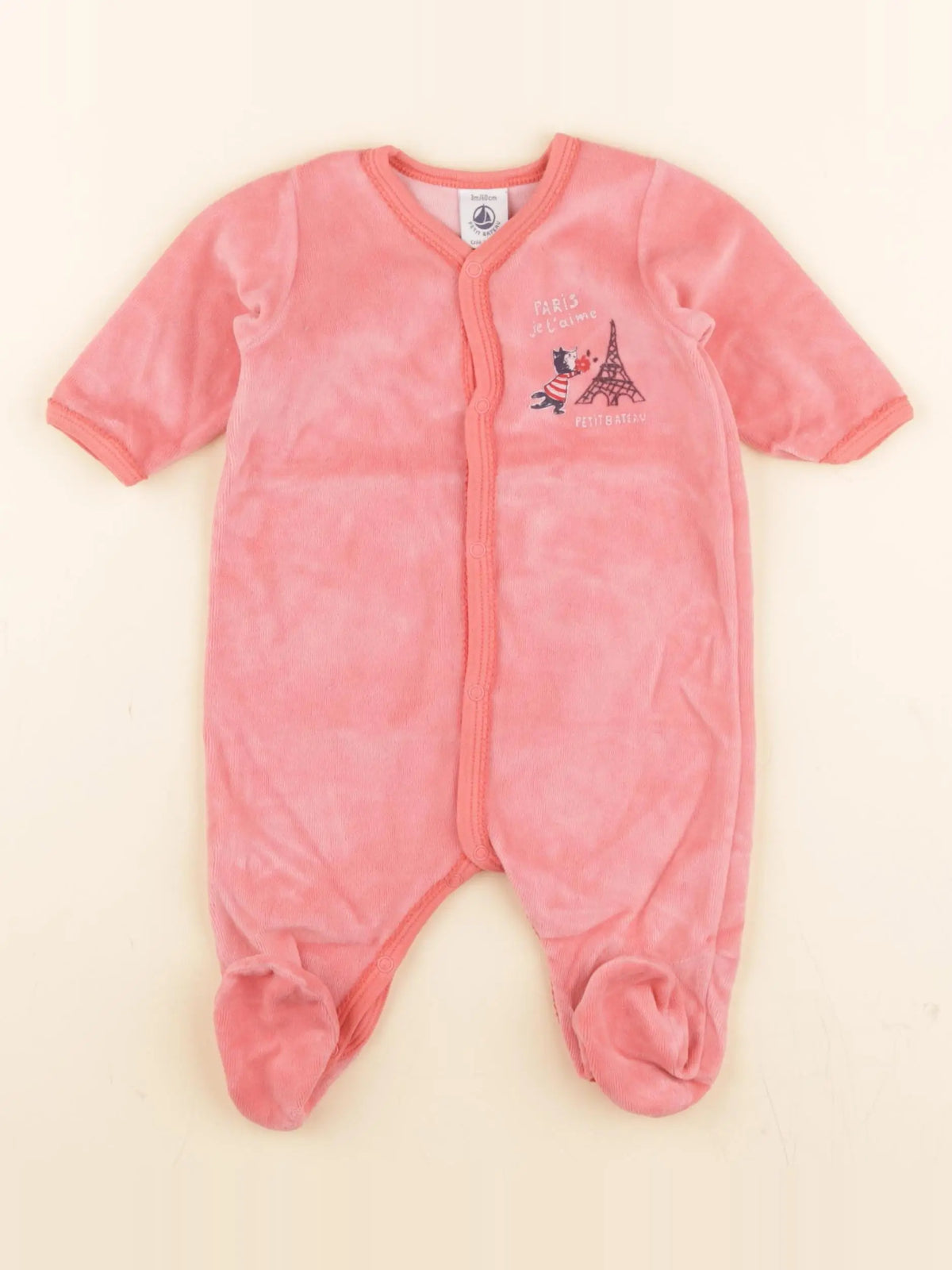 Pyjama velours rose