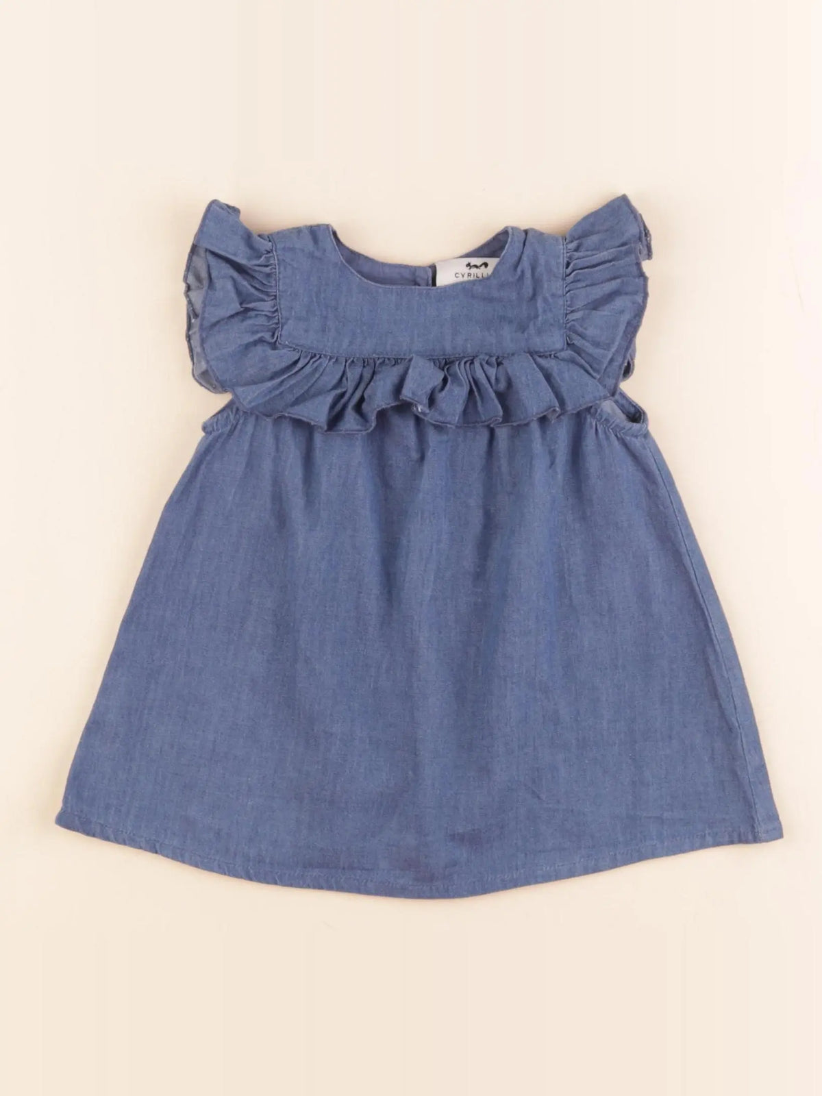 Cyrillus - robe bleu - 3 mois