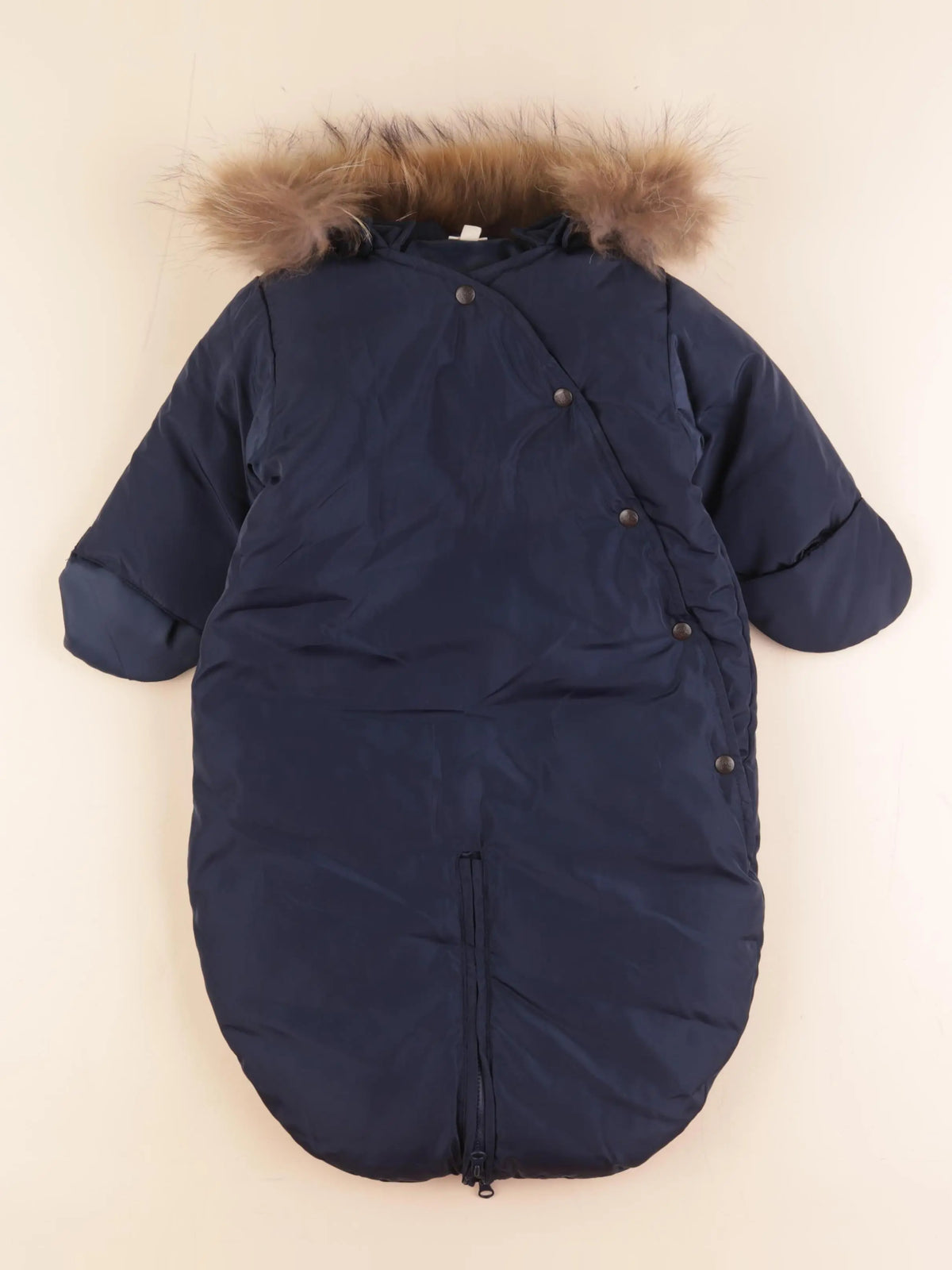 Bonton - combi-pilote bleu - 0/6 mois