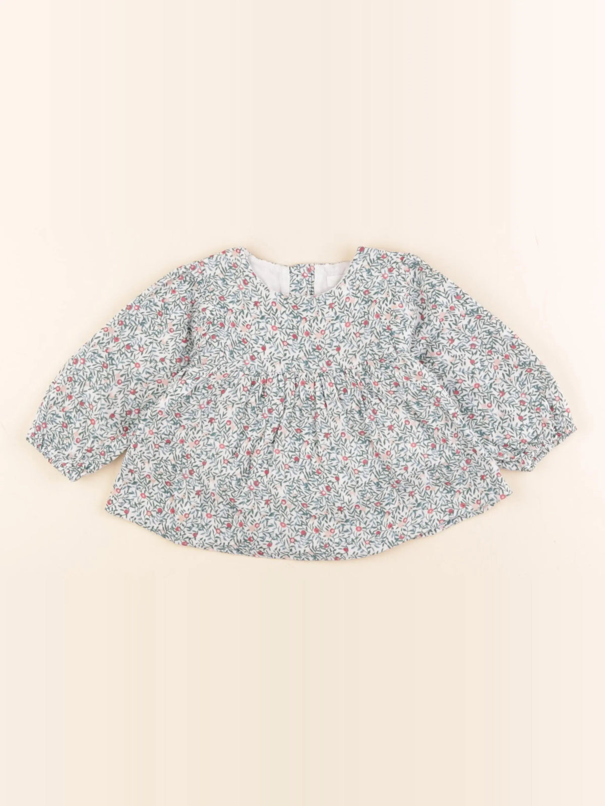 Vertbaudet - blouse vert - 12 mois