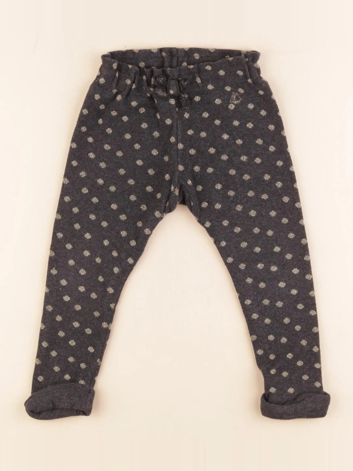 Petit Bateau - pantalon gris, or - 24 mois