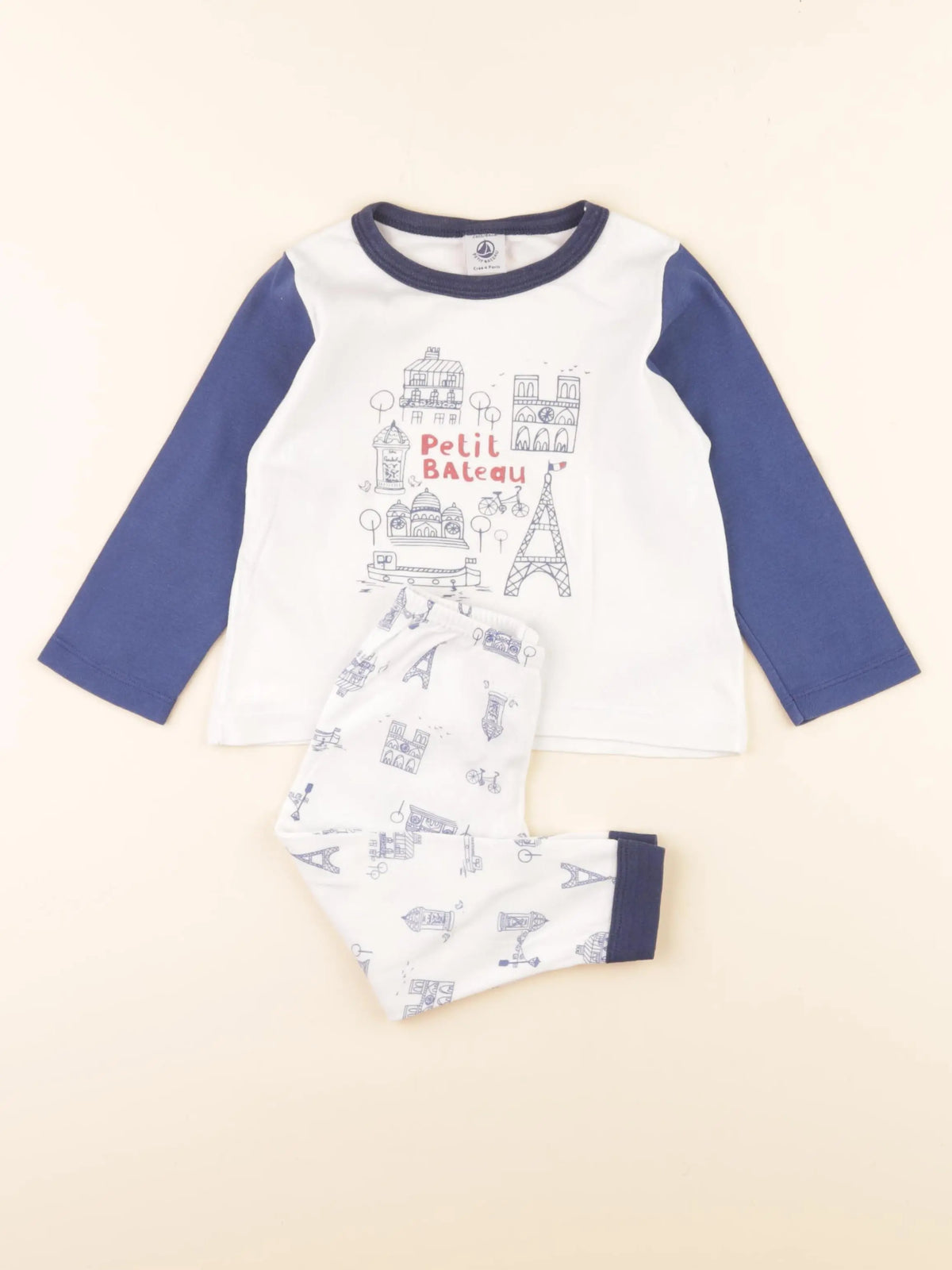 Pyjama coton bleu