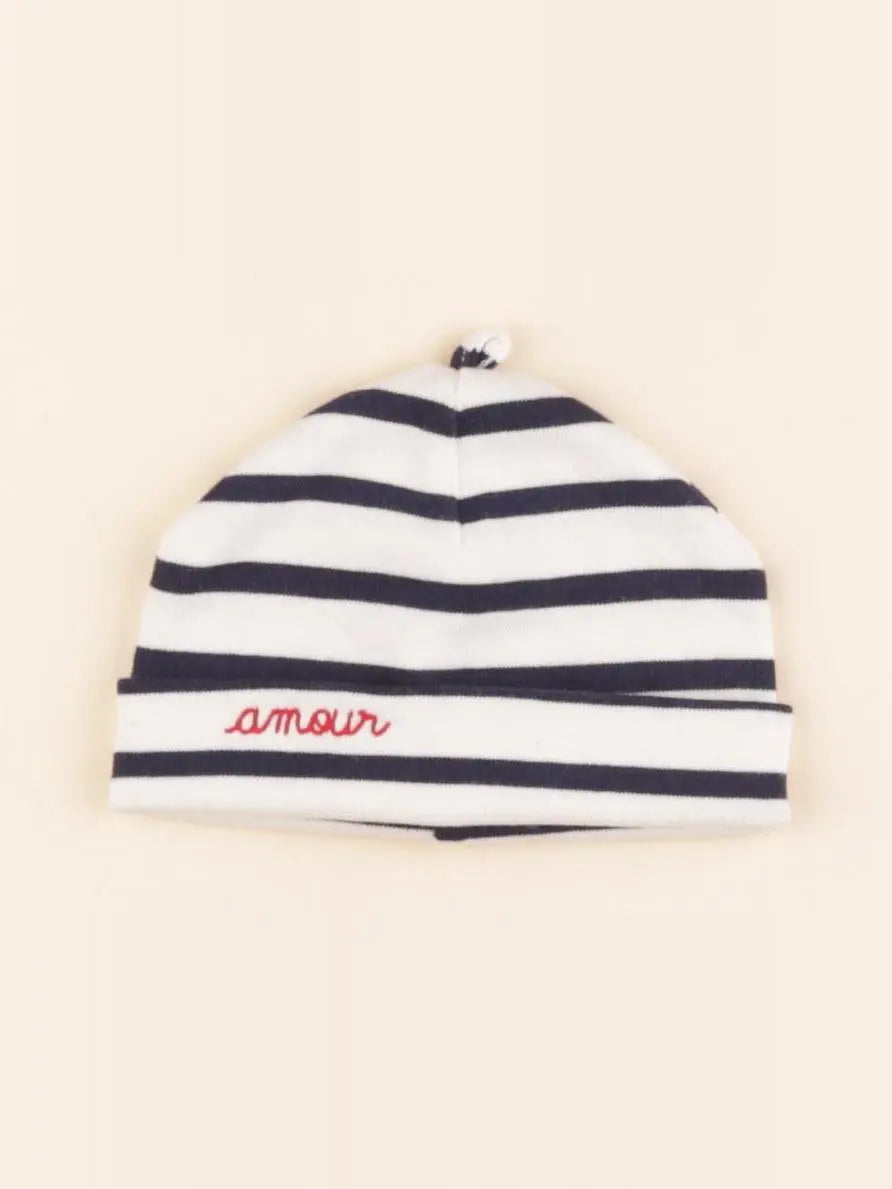 Maison Labiche - bonnet de naissance beige - 0/6 mois