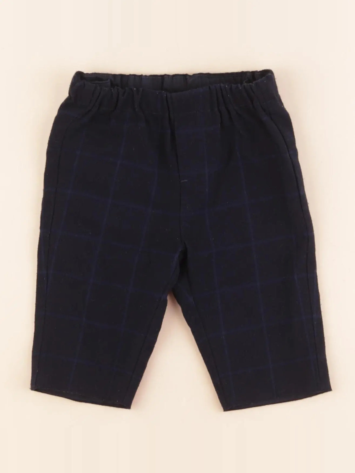 Petit Bateau - pantalon bleu - 6 mois