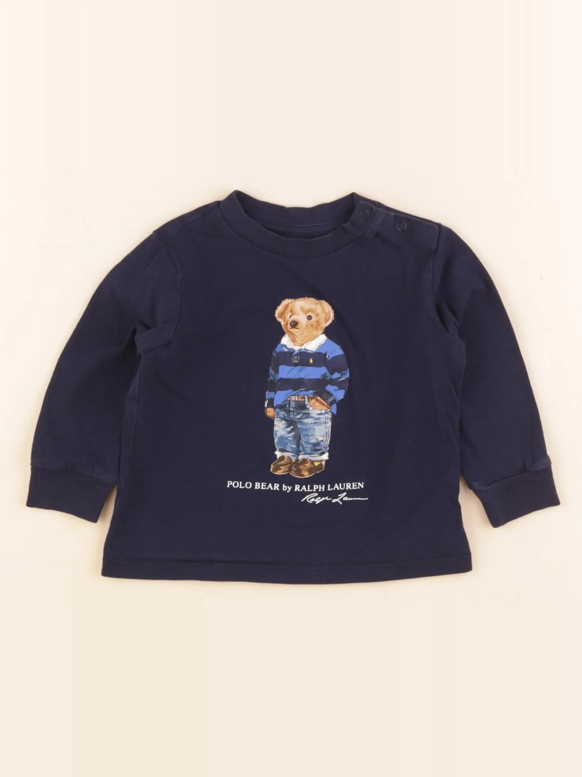 Ralph Lauren - tee-shirt bleu - 12 mois
