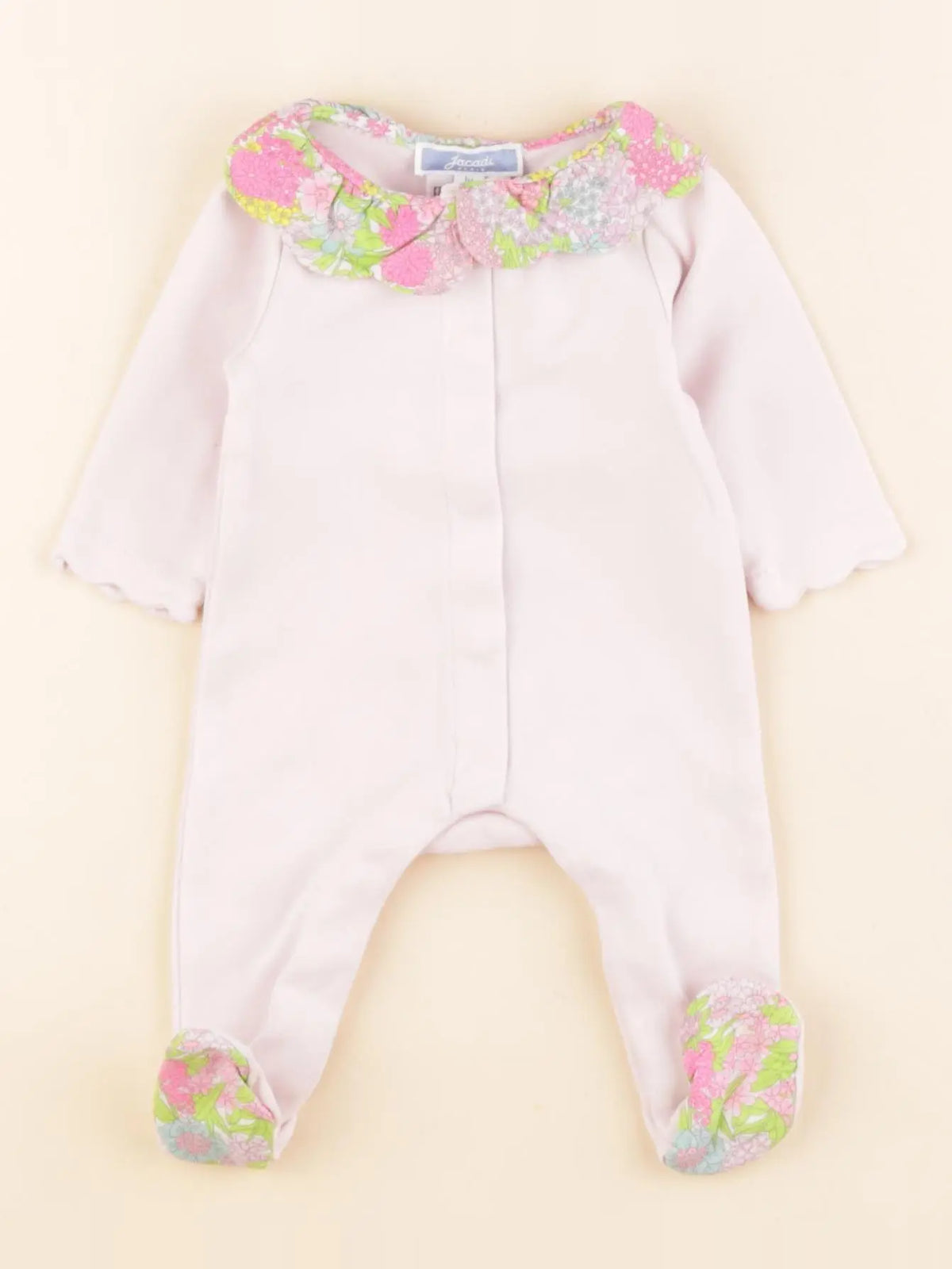 Jacadi - pyjama coton rose - 1 mois