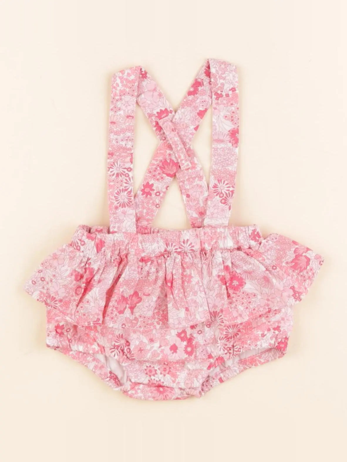 Jacadi - bloomer volants au dos, liberty rose - 1 mois
