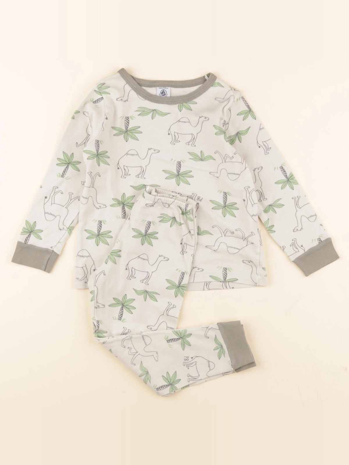 Pyjama coton gris