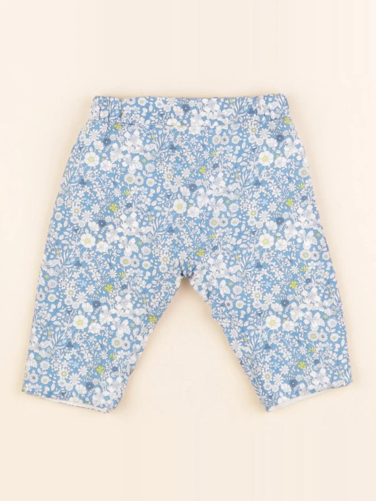 Jacadi - pantalon bleu, blanc - 3 mois