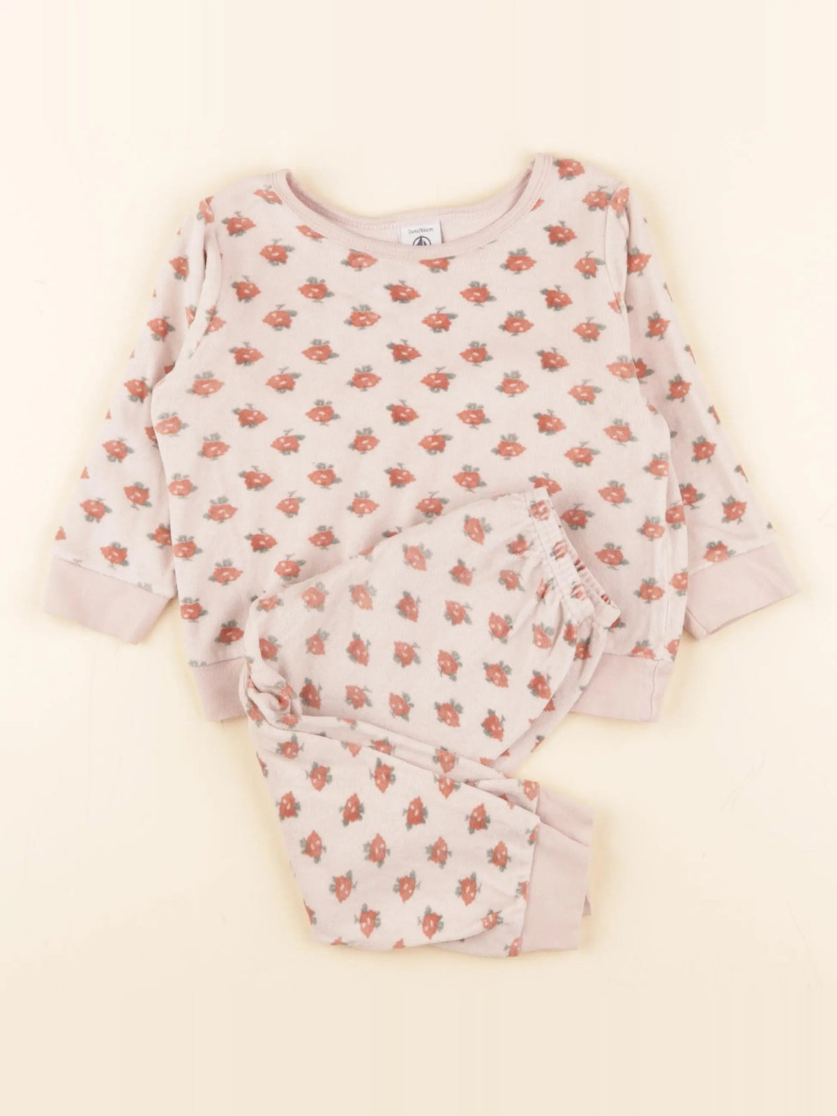 Pyjama velours rose