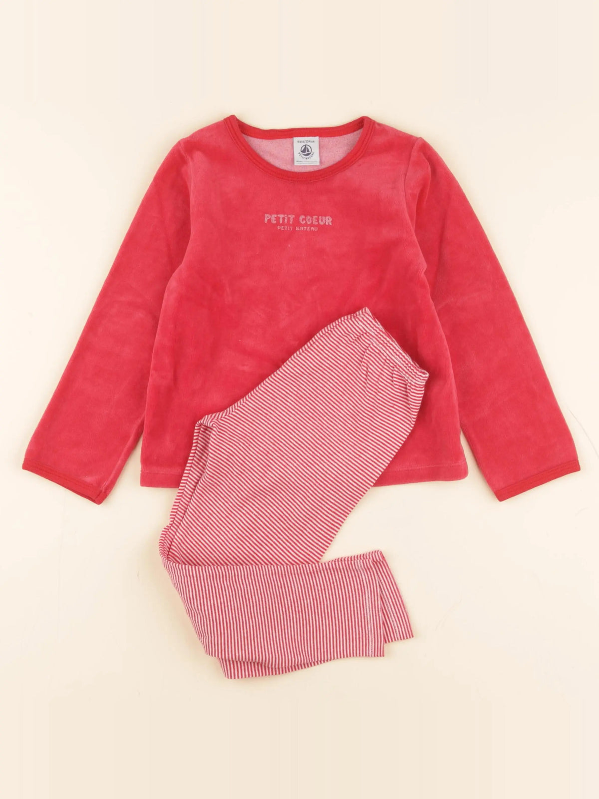 Pyjama velours rouge