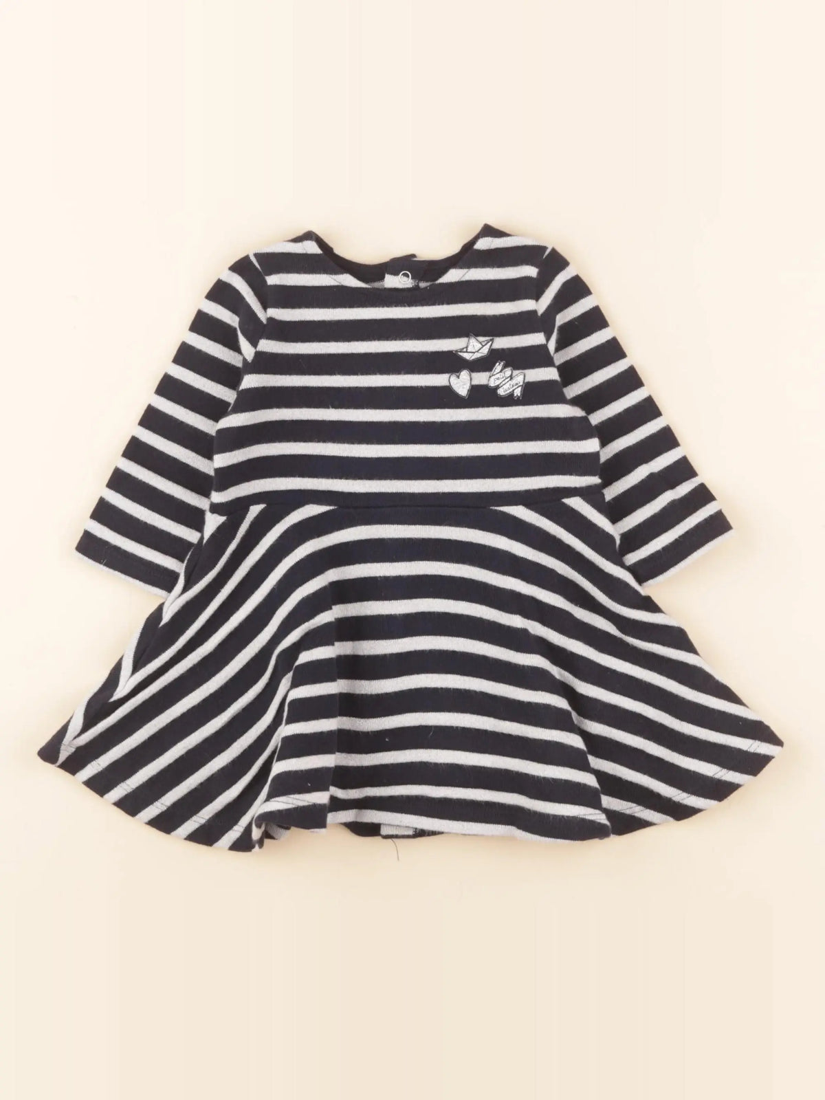 Robe bleu, argent
