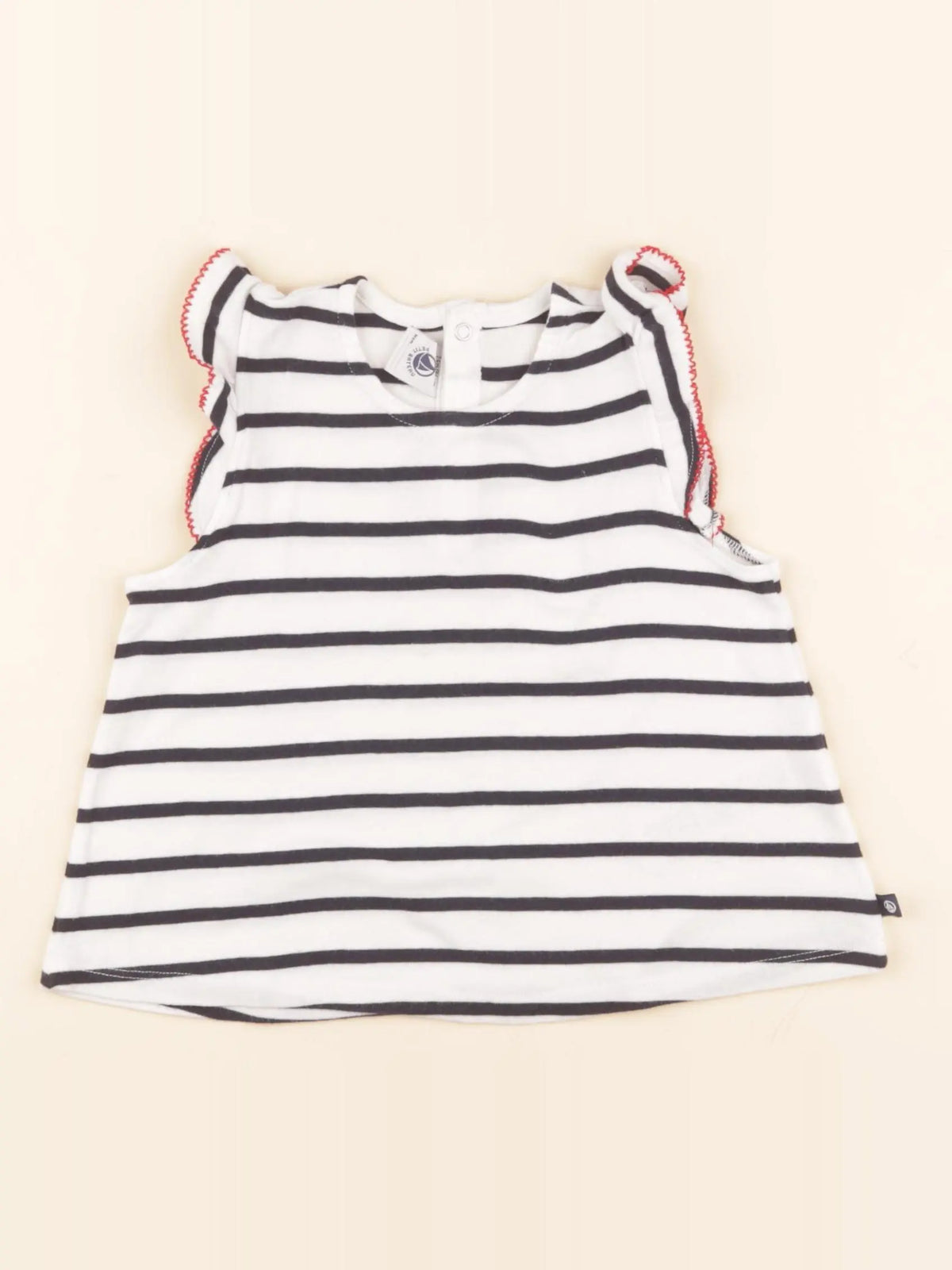 Tee-shirt blanc, bleu