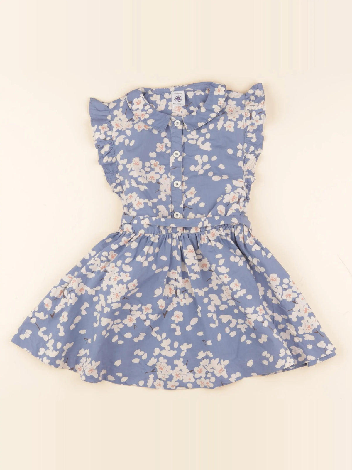 Robe bleu, beige