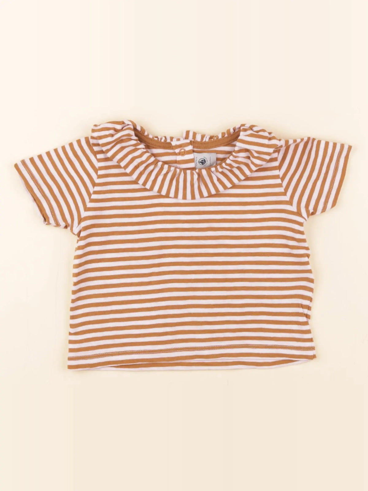 Tee-shirt rose, marron