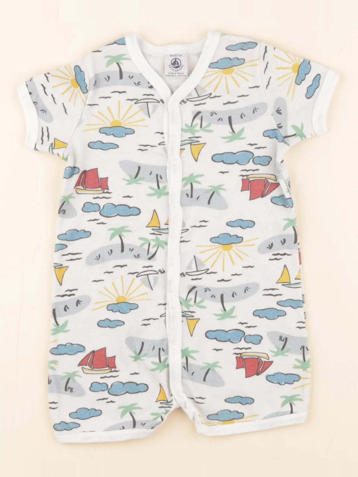 Pyjama coton blanc