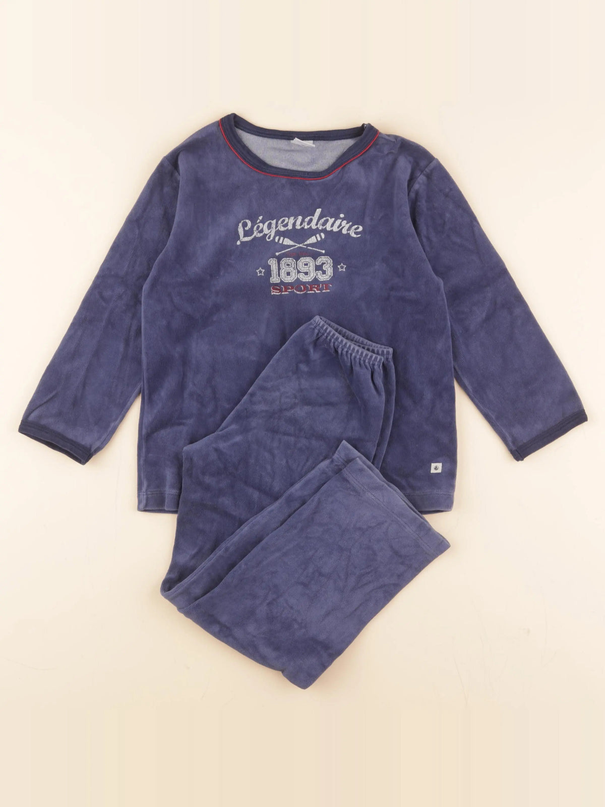 Pyjama velours bleu