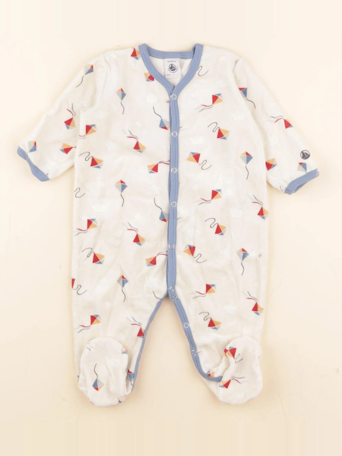 Pyjama velours beige