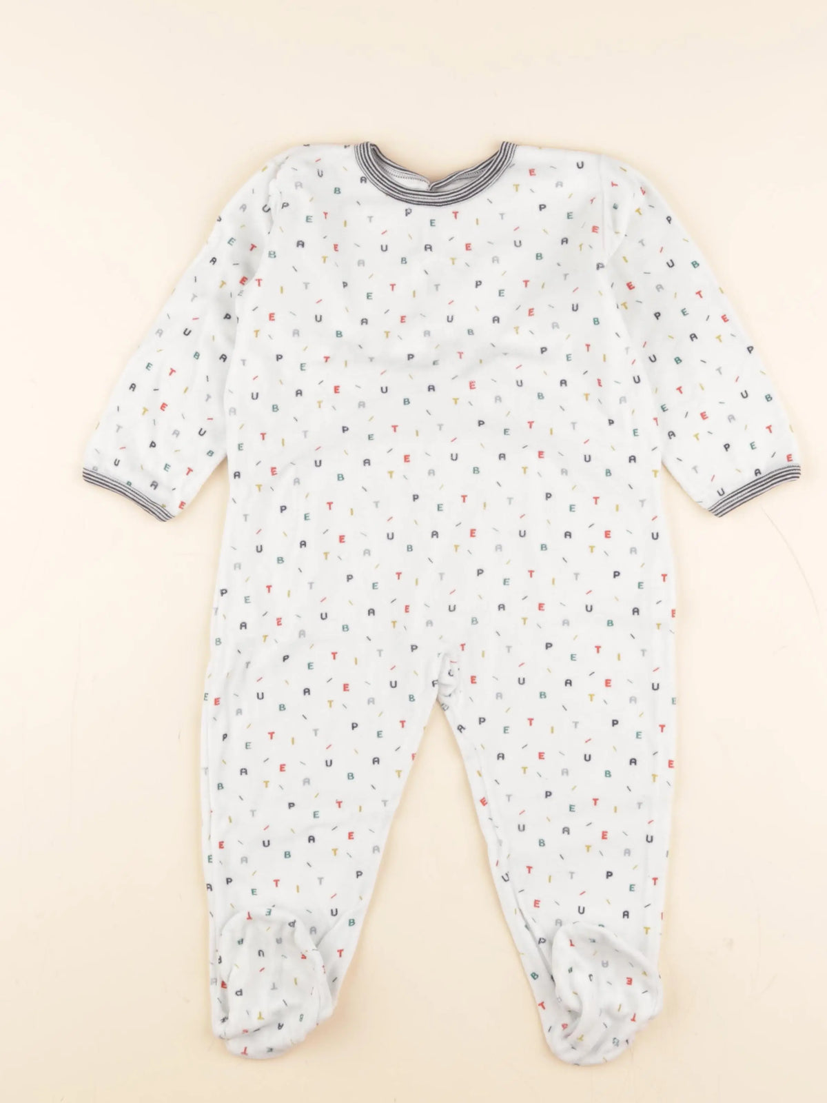 Pyjama velours multicolore