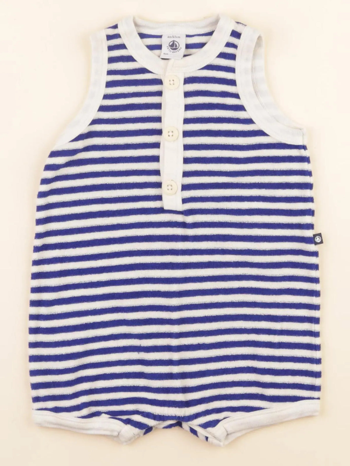 Combinaison bleu, blanc