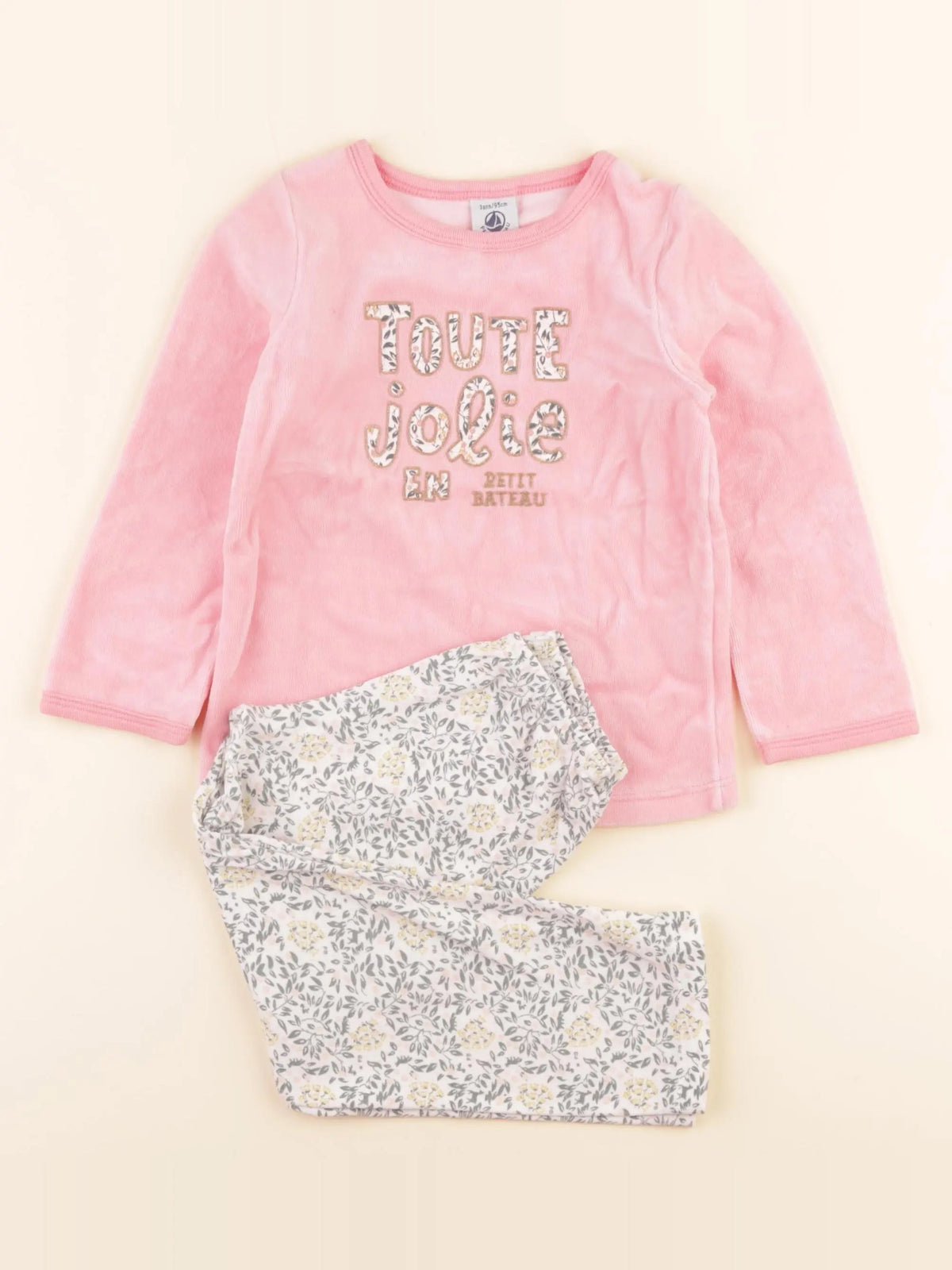 Pyjama velours multicolore