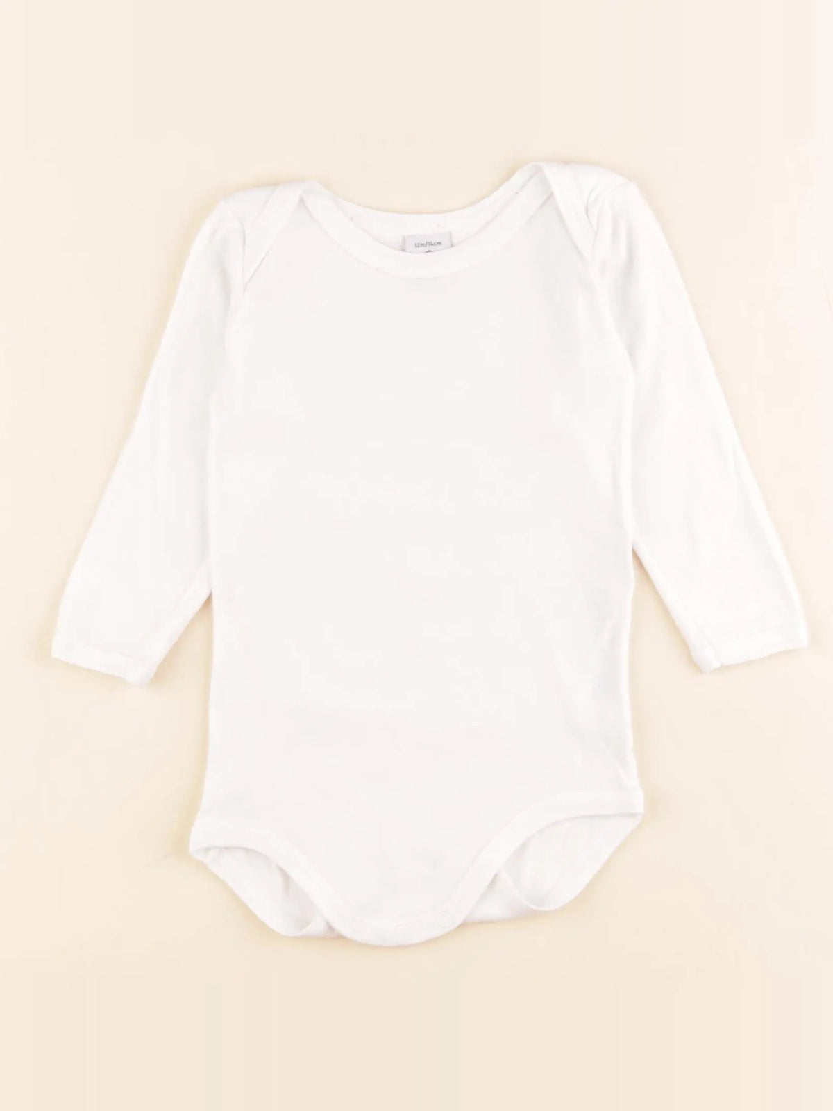 Petit Bateau - body blanc - 12 mois