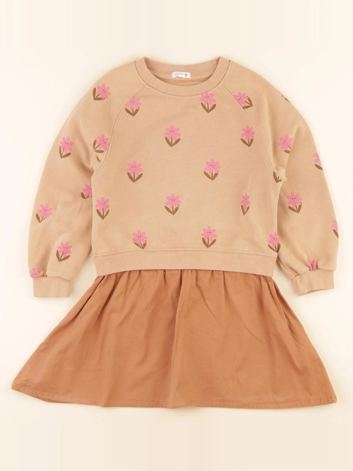 Vertbaudet - robe marron - 6 ans