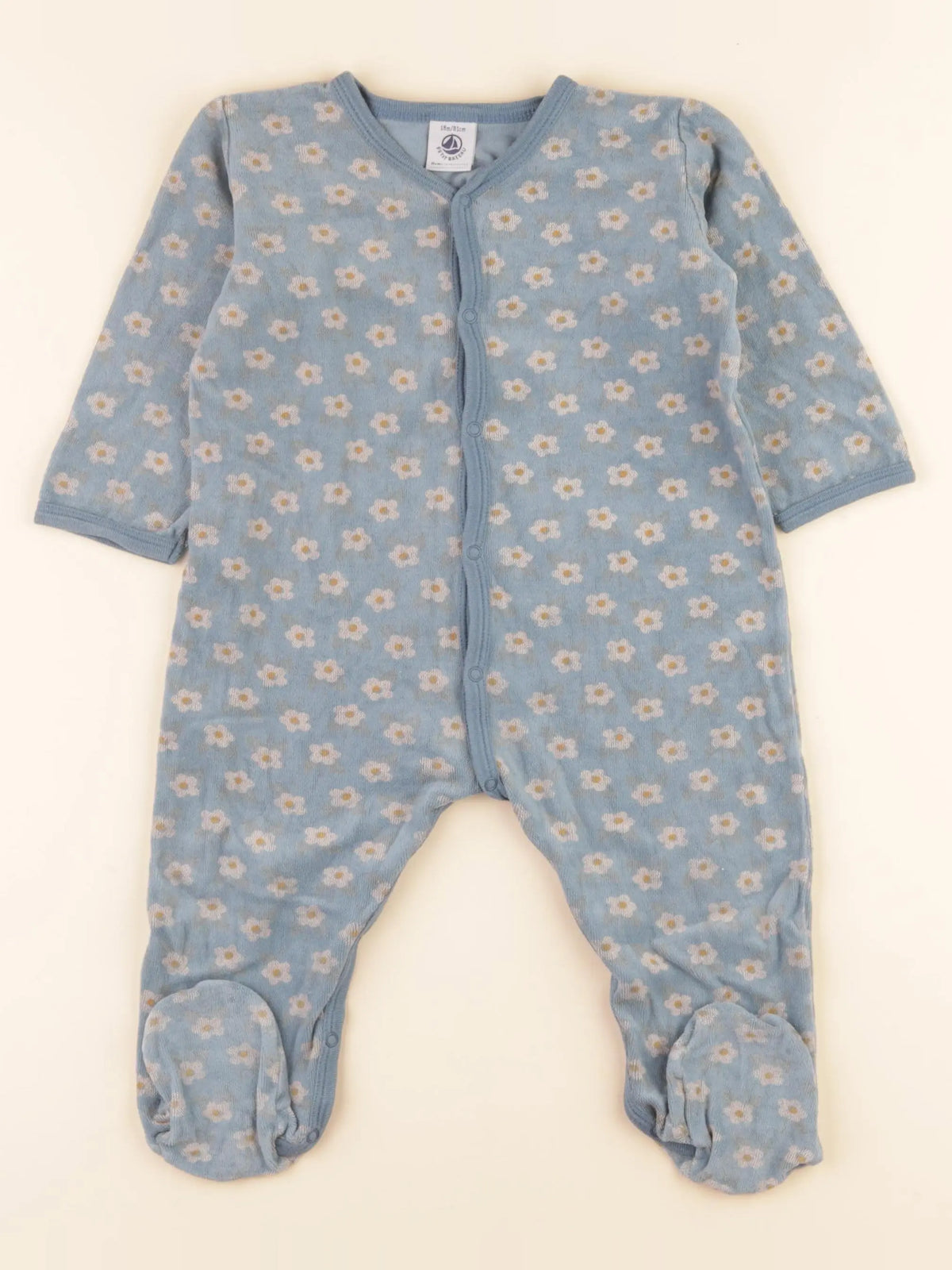 Pyjama velours bleu