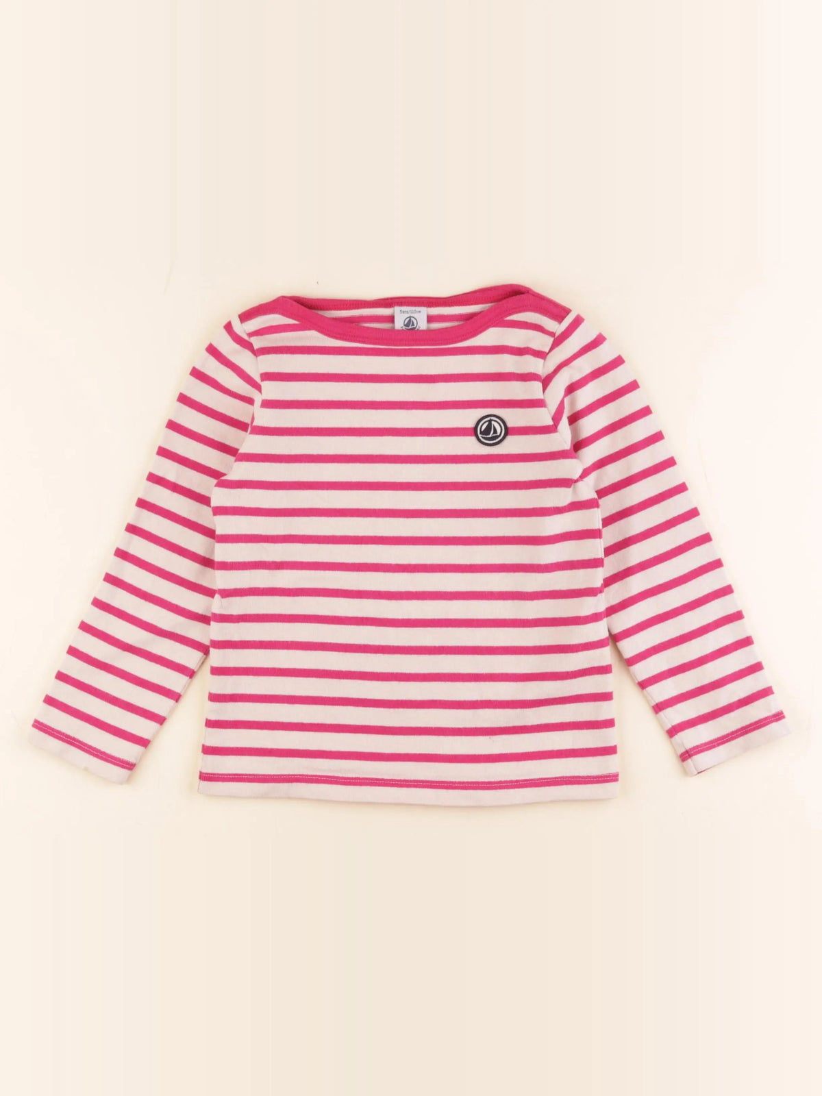 Petit Bateau - tee-shirt rose - 5 ans
