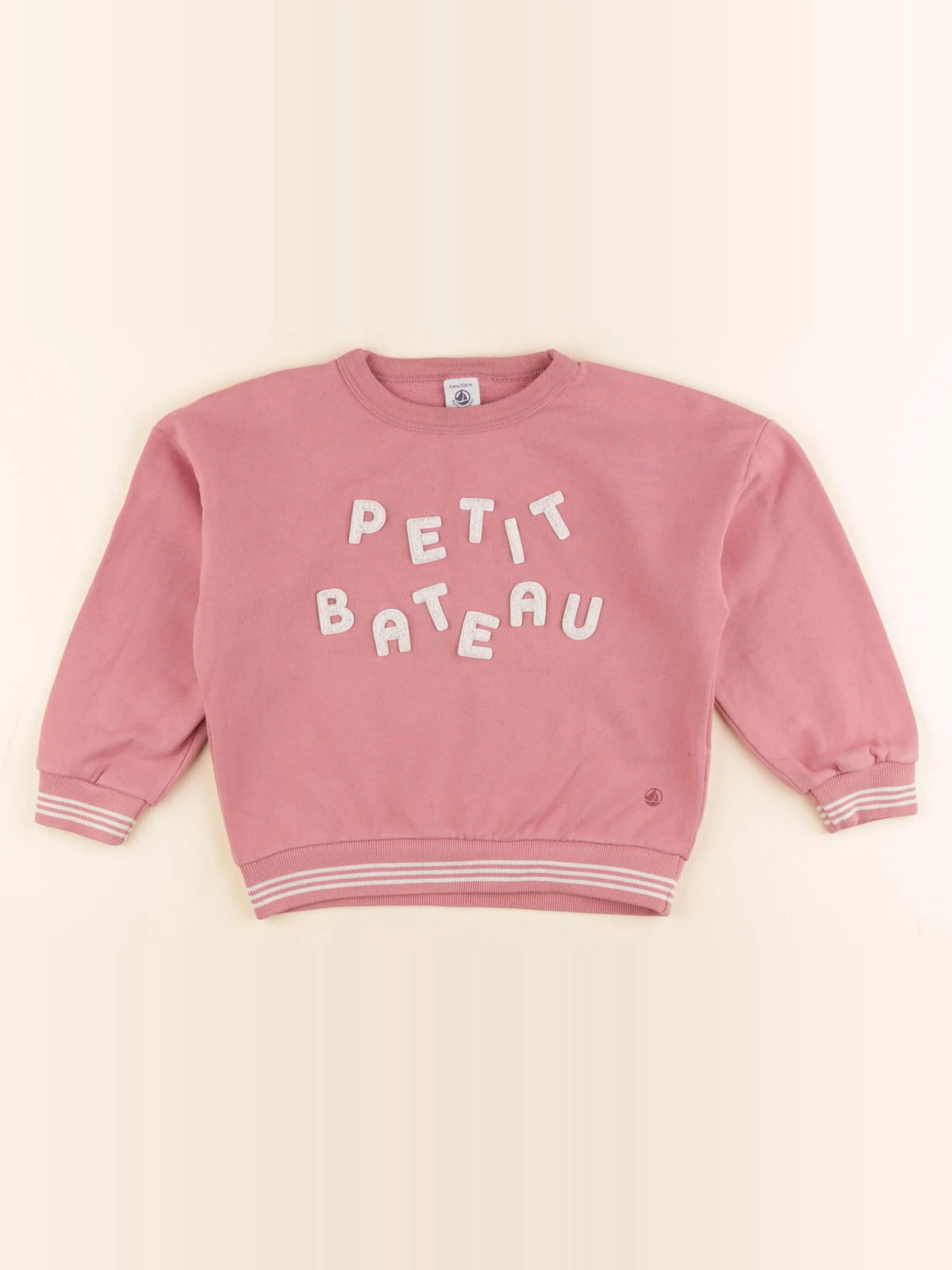 Petit Bateau - sweat rose - 6 ans