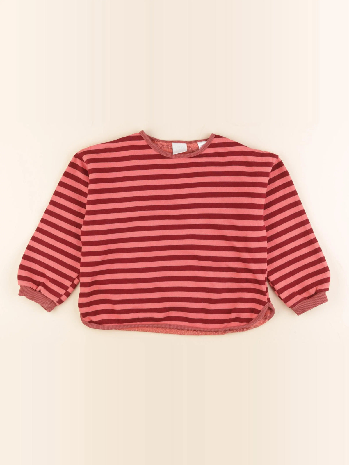 Zara - sweat rouge, rose - 5 ans