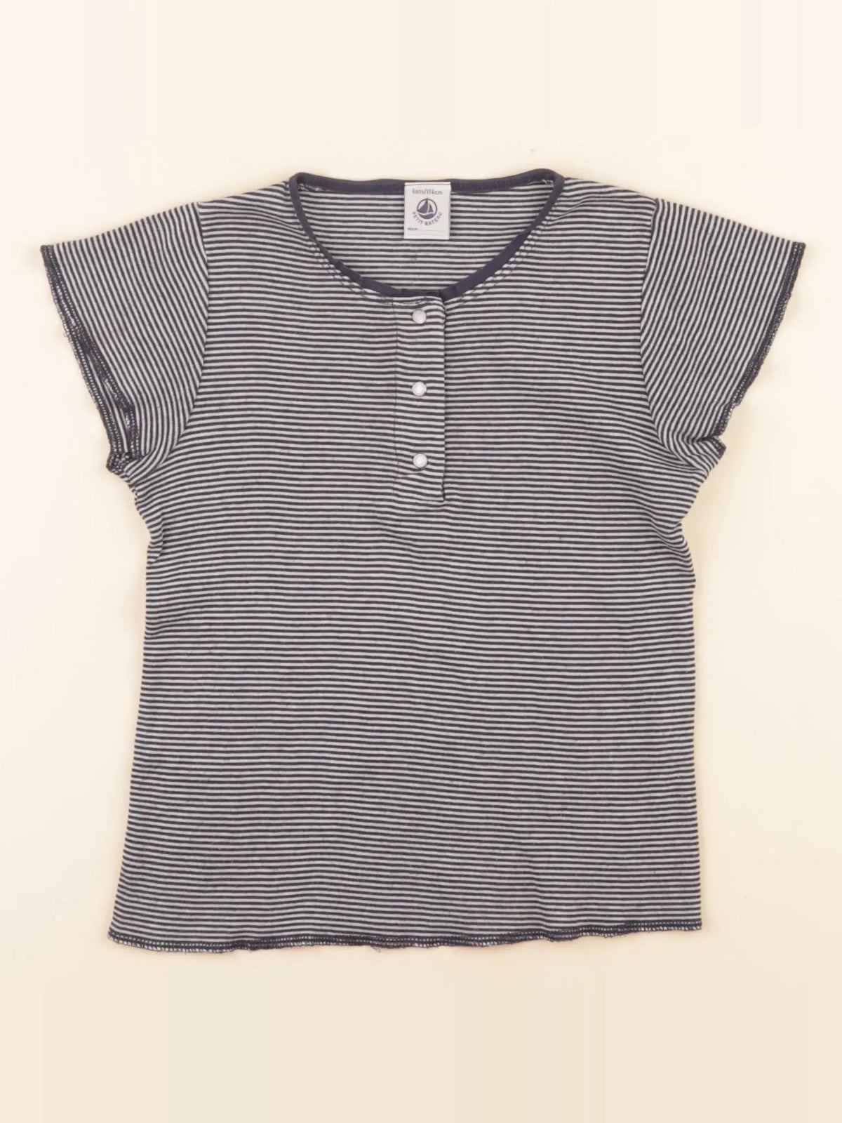 Tee-shirt bleu, blanc