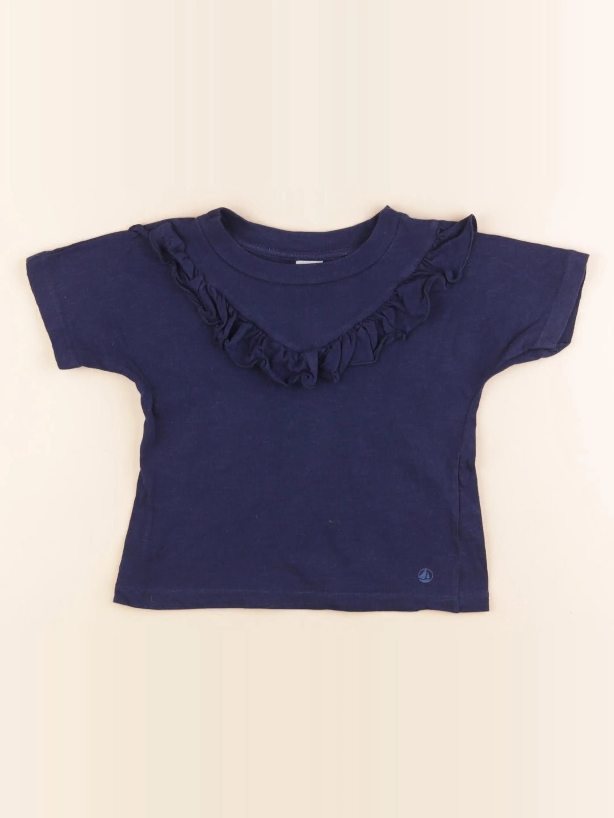 Petit Bateau - tee-shirt bleu - 4 ans