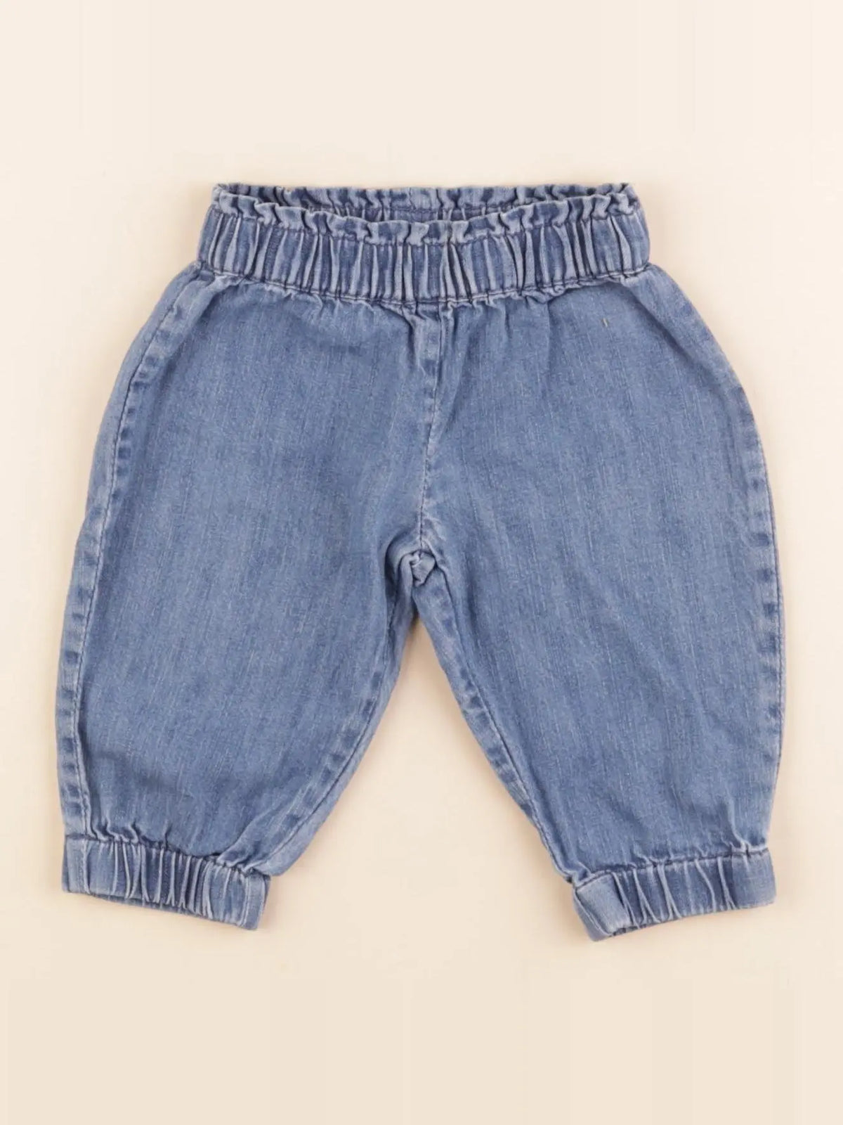 Bonton - pantalon bleu - 6 mois