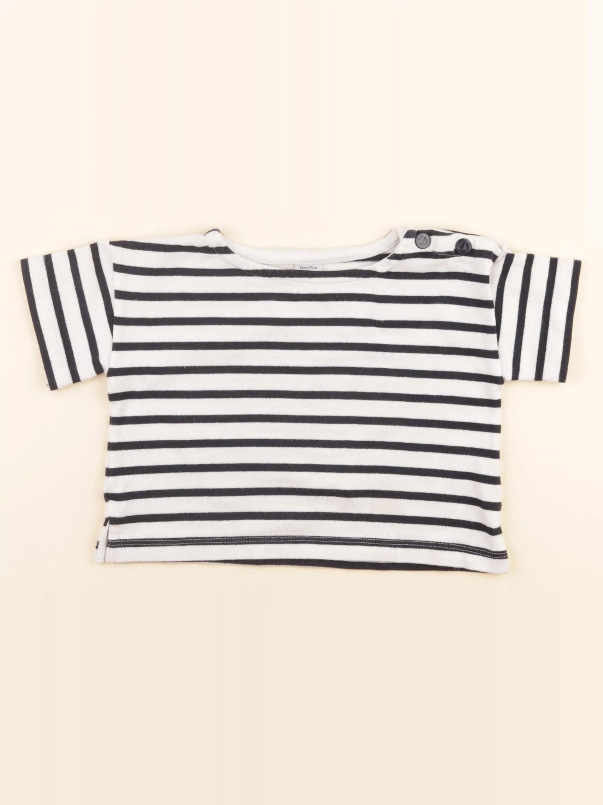 Tee-shirt blanc, bleu