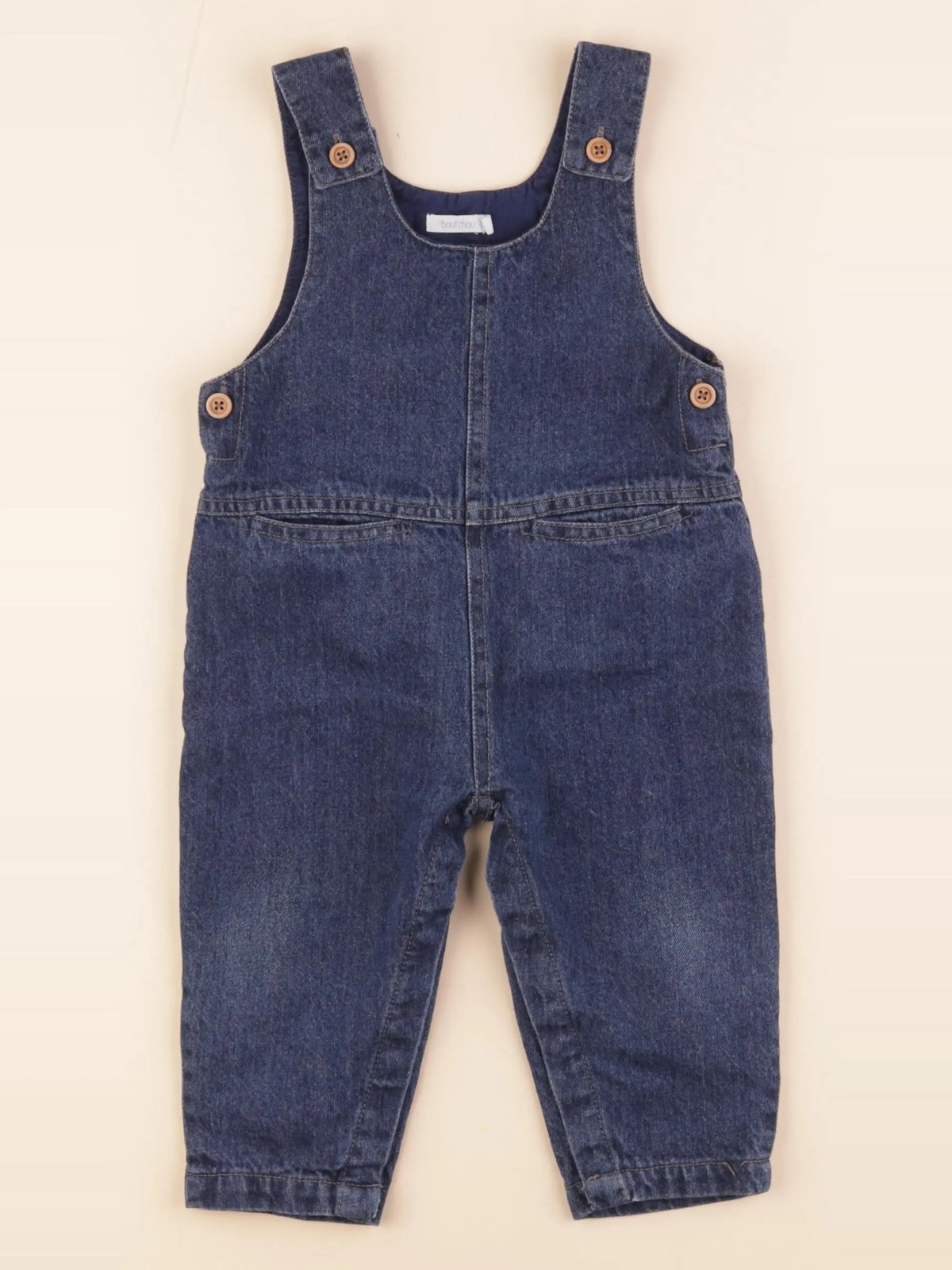 Boutchou - combinaison doublé bleu - 12 mois