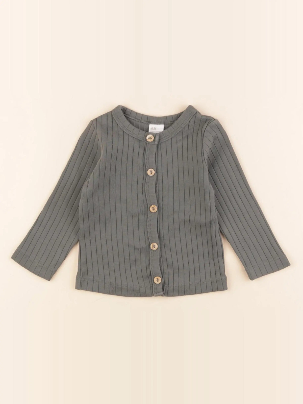 H&M - tee-shirt vert - 6/9 mois