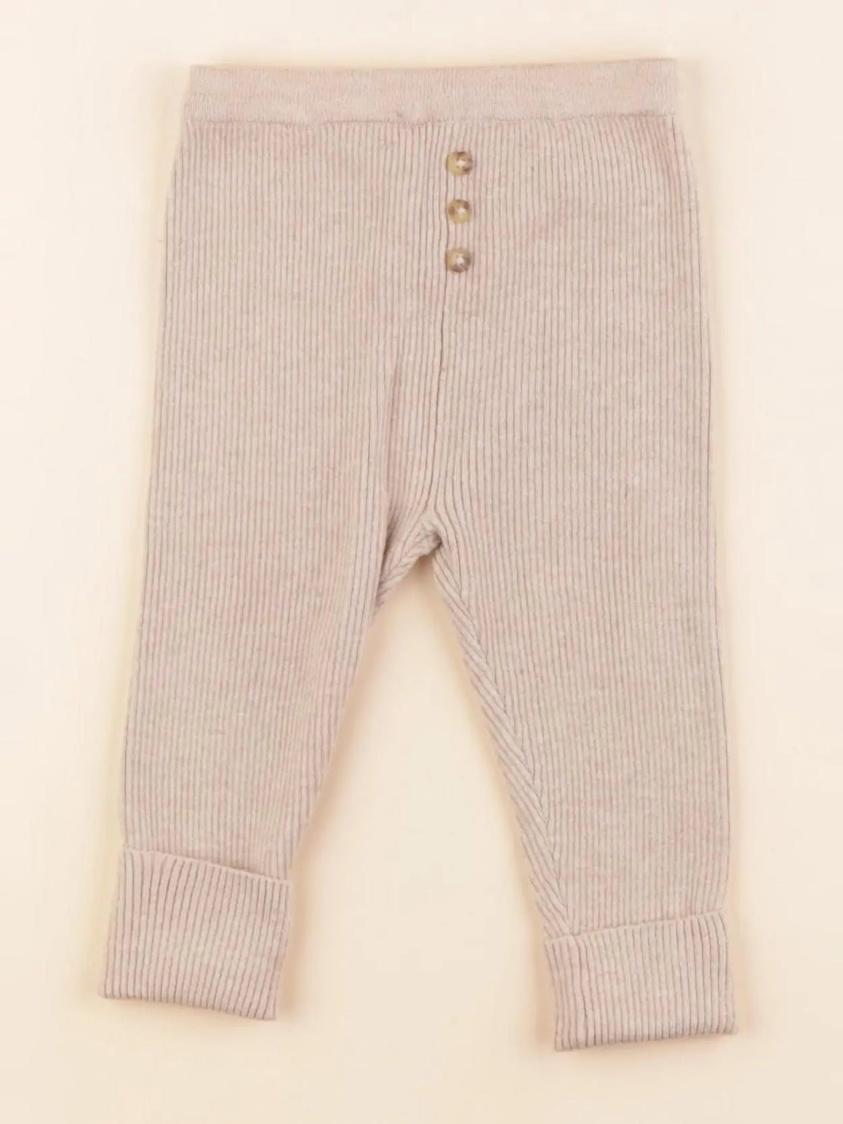 Vertbaudet - legging beige - 12 mois